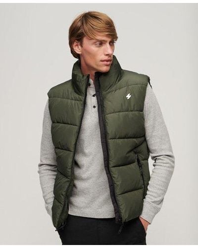Superdry Sports Puffer Gilet - Green