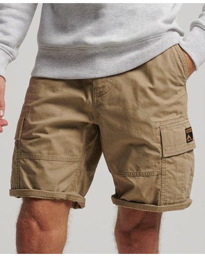 Superdry Organic Cotton Heavy Cargo Shorts - Natural