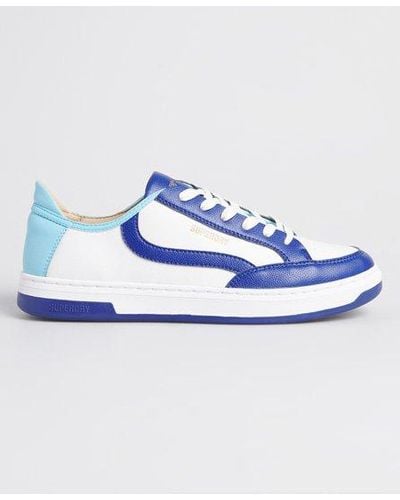 Superdry Vegan Basket Lux Low Sneakers - Blue