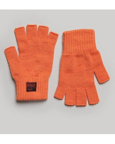 Superdry Gants en maille workwear - Orange