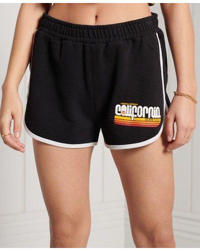 Superdry Cali Jersey Shorts - Black