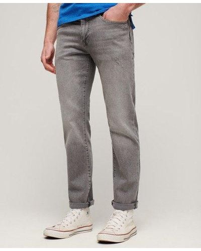 Superdry Vintage Slim Straight Jeans - Gray