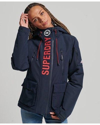 Superdry Hooded Ultimate Sd-windcheater Jacket - Blue