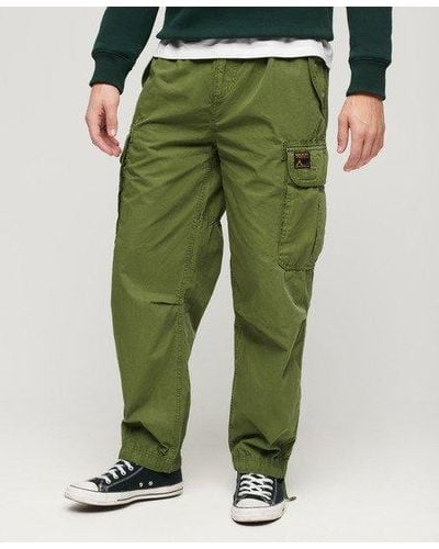 Superdry baggy Parachute Pants - Green