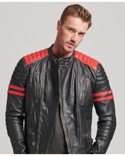 Men's Superdry Leather jackets from $158 | Lyst