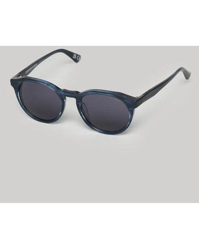 Superdry Classic Brand Print Sdr Orlando Sunglasses - Blue