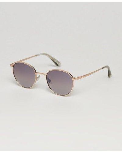 Superdry Sdr Metal Round Sunglasses - Metallic