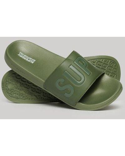 Superdry Sandales de piscine véganes core - Vert