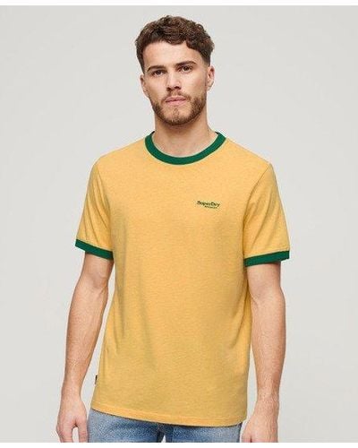 Superdry Essential Logo Ringer T-shirt - Yellow