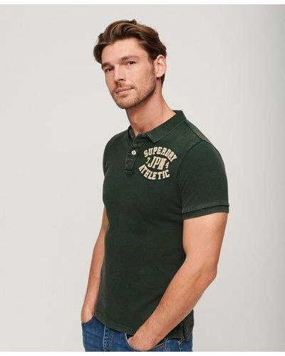 Superdry Vintage Athletic Polo Shirt - Groen