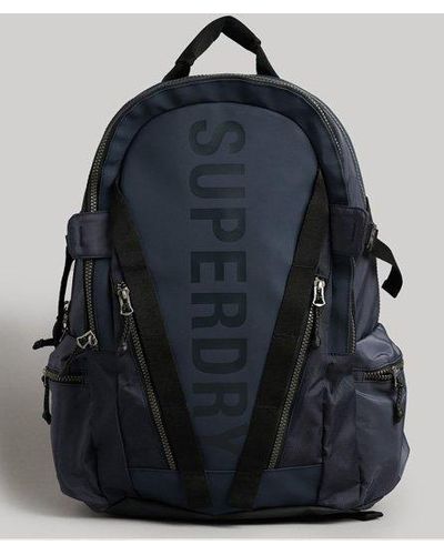 Superdry Mountain Tarp Graphic Backpack Navy - Blue
