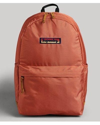 Superdry Vintage Micro Embroidered Montana Backpack Orange Size: 1size