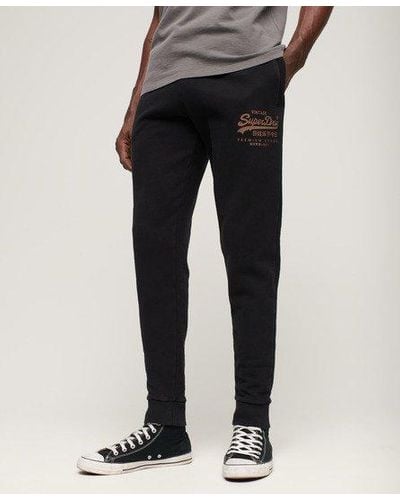 Superdry Pantalon de survêtement vintage logo heritage classique - Noir