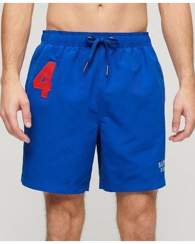 Superdry Recycled Polo 17-inch Swim Shorts - Blue