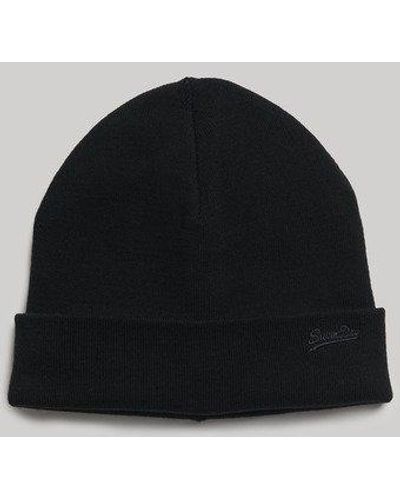 Superdry Beanie Met Vintage Logo - Zwart