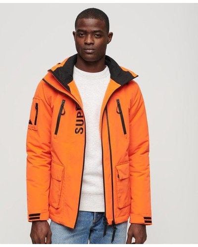 Superdry Slim Fit Quilted Ultimate Windbreaker Jacket - Orange