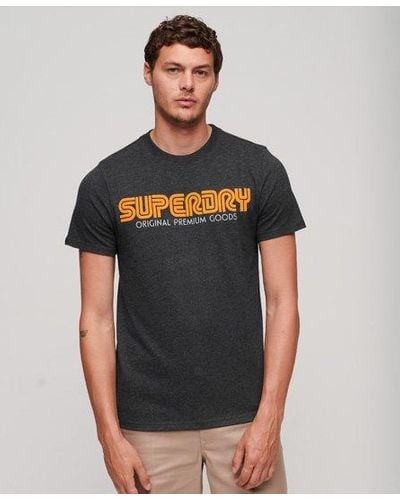 Superdry Retro Repeat T-shirt - Gray