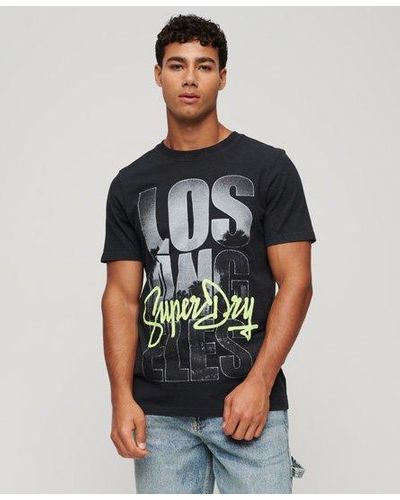 Superdry T-shirt à imprimé photographique avec logo skate - Multicolore
