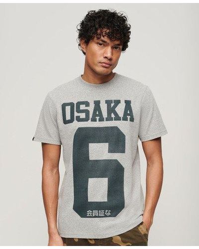 Superdry Osaka 6 Graphic T-shirt - Grey