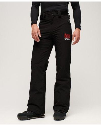 Superdry Pour des s impression du logo sport pantalon de ski coupe slim - Noir