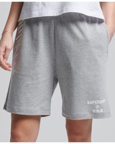 Superdry Code Core Sport Boy Shorts - Gray