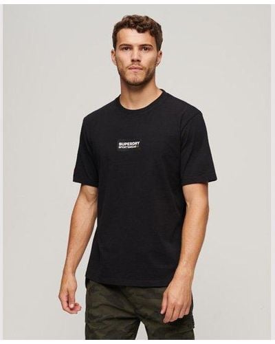 Superdry T-shirt ample à motif tech - Noir