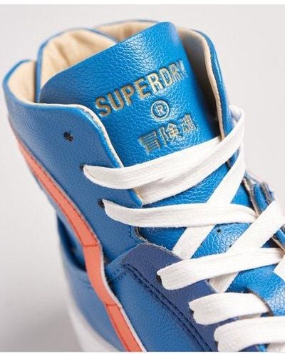 Superdry Vegan Basket Lux Sneakers - Blue