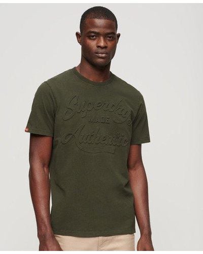Superdry Embossed Archive Graphic T-shirt - Green