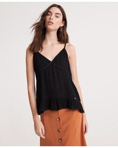 Superdry Summer Lace Cami Top - Black