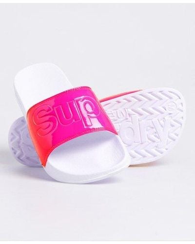 Superdry Pool Sliders - Pink