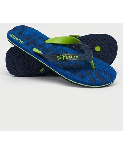 Superdry Essential Logo Flip Flops - Blue