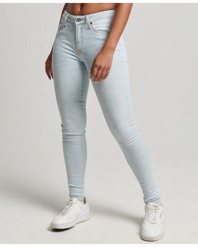 Superdry Organic Cotton Vintage Mid Rise Skinny Jeans - Blue