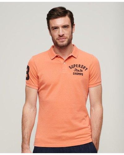 Superdry Superstate Polo Shirt - Orange