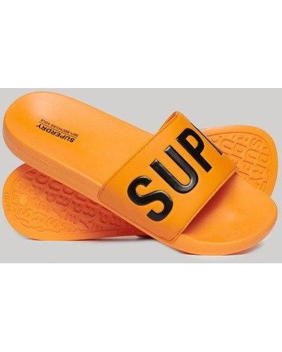 Superdry Vegan Core Pool Sliders - Orange