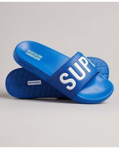Superdry Core Pool Sliders - Blue
