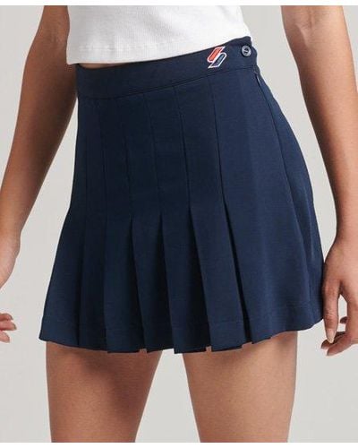 Superdry Code Essential Tennis Skirt - Blue