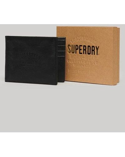 Superdry Leather Wallet In Box - Natural