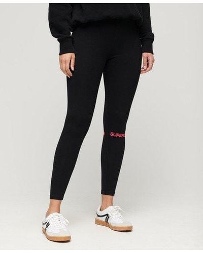 Superdry Legging taille haute sportswear - Noir