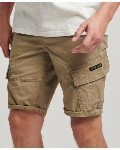 Superdry Organic Cotton Core Cargo Shorts - Natural