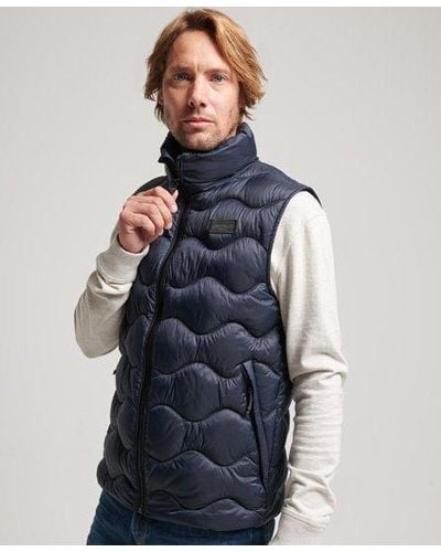 Superdry Classic Quilted Studios Expedition Gilet - Blue