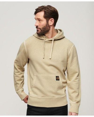 Superdry Contrast Stitch Relaxed Hoodie - Natural