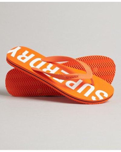 Superdry Code Essential Flip Flops - Orange