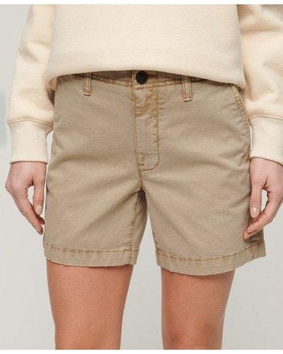 Superdry Klassieke Chinoshort - Naturel