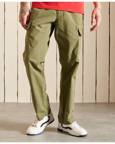 Superdry Vintage Tapered Cargo Trousers - Natural
