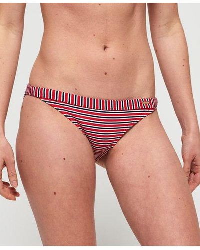 Superdry Kasey Fixed Bikini Bottoms - Red