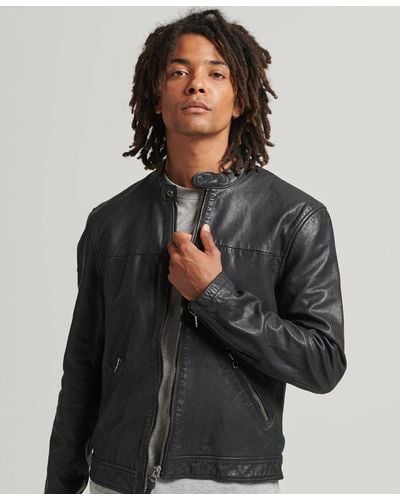 Men's Superdry Leather jackets from $158 | Lyst