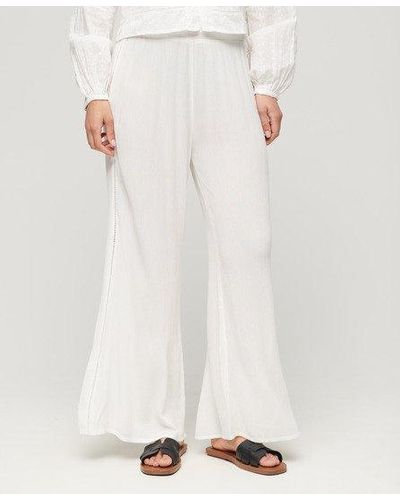 Superdry Beach Trousers - White