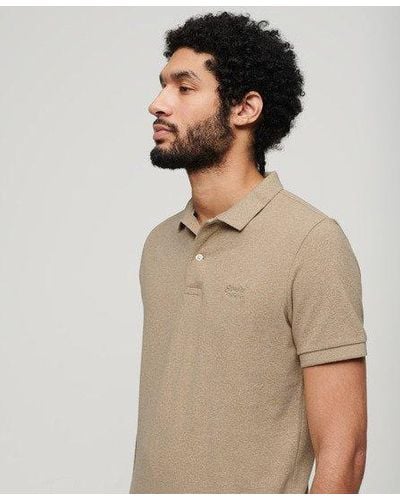 Superdry Classic Pique Polo Shirt - Brown