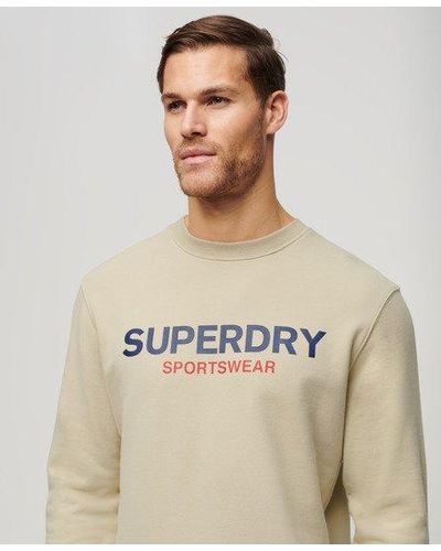 Superdry Sportswear Logo Loose Crew Sweatshirt - Natural