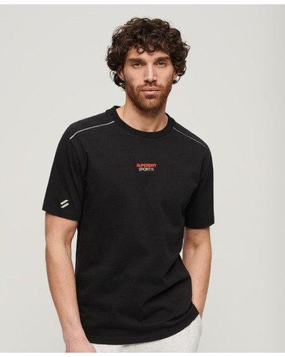 Superdry Sport Tech Logo Relaxed T-shirt - Black